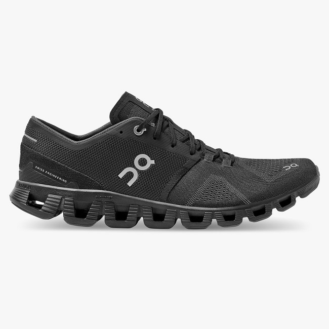 ON Cloud X Mens - Men's Trainers NZ-81632 Black/Asphalt